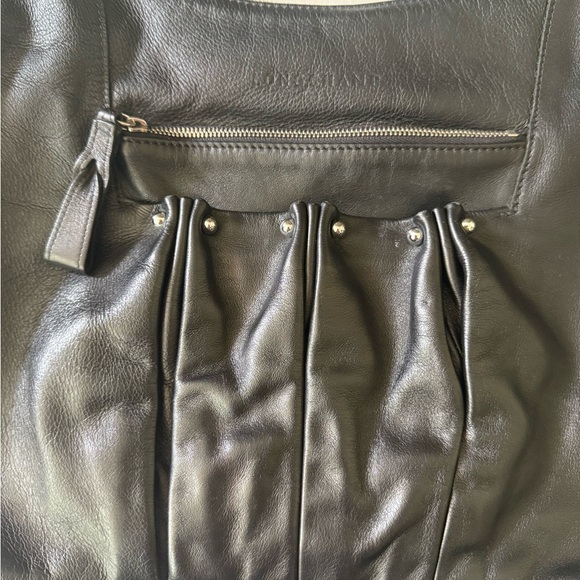 Loved Longchamp Black Vegan Leather Hobo Bag and Wallet - Picture 2 of 11